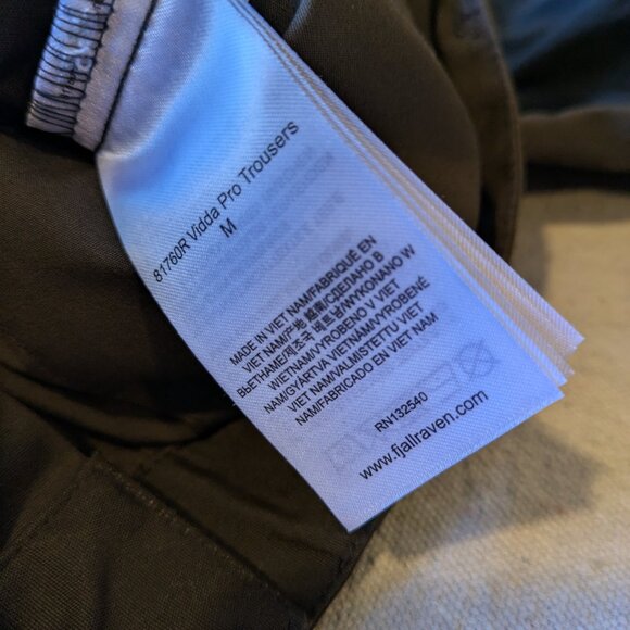 Fjallraven Vidda Pro Hiking Pants Men's Medium - Picture 3 of 6